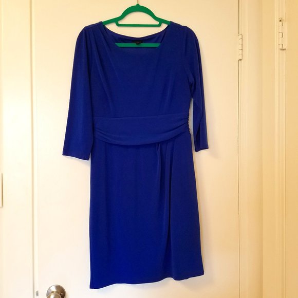 Ann Taylor Royal Blue Sheath Dress - Picture 1 of 7